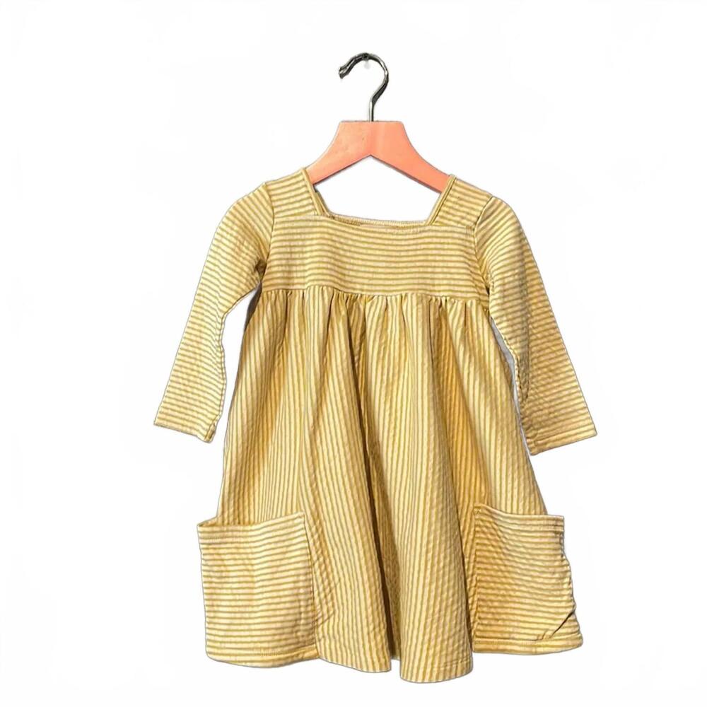 NEW VIGNETTE girl's rylie dress in gold